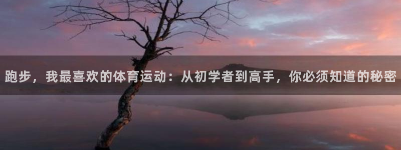 凯发官方正版app集团：跑步，我最喜欢的体育运动：从
