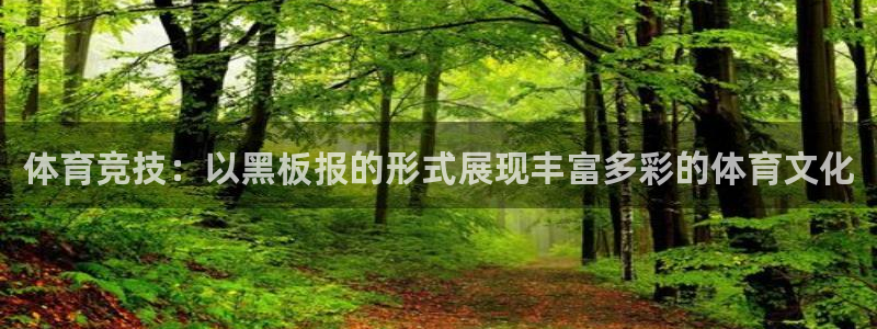 凯发官网下载是干嘛的公司：体育竞技：以黑板报的形式展现丰富多