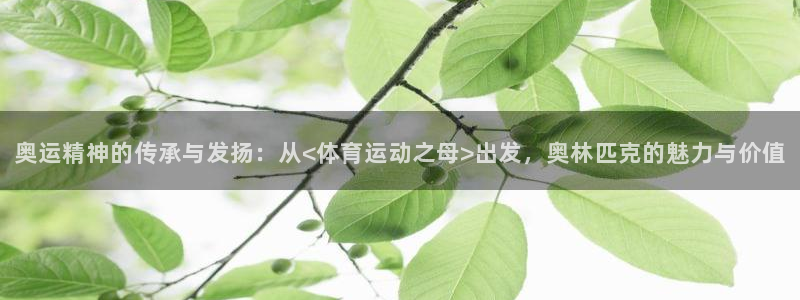 凯发官网下载招商电话号码是多少：奥运精神的传承与发扬：从<体